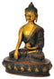 Beautiful Brass Buddha Golden Brown Finish 9.25"