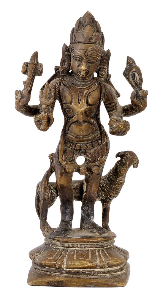 Lord Bhairav Antique Finish Statue