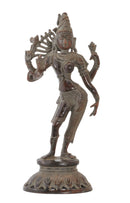 Antiquated Ardhanarishwara Brass Figurine
