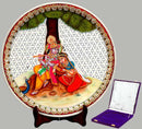 His Mesmerizing Tune - Painted Marble Saucer