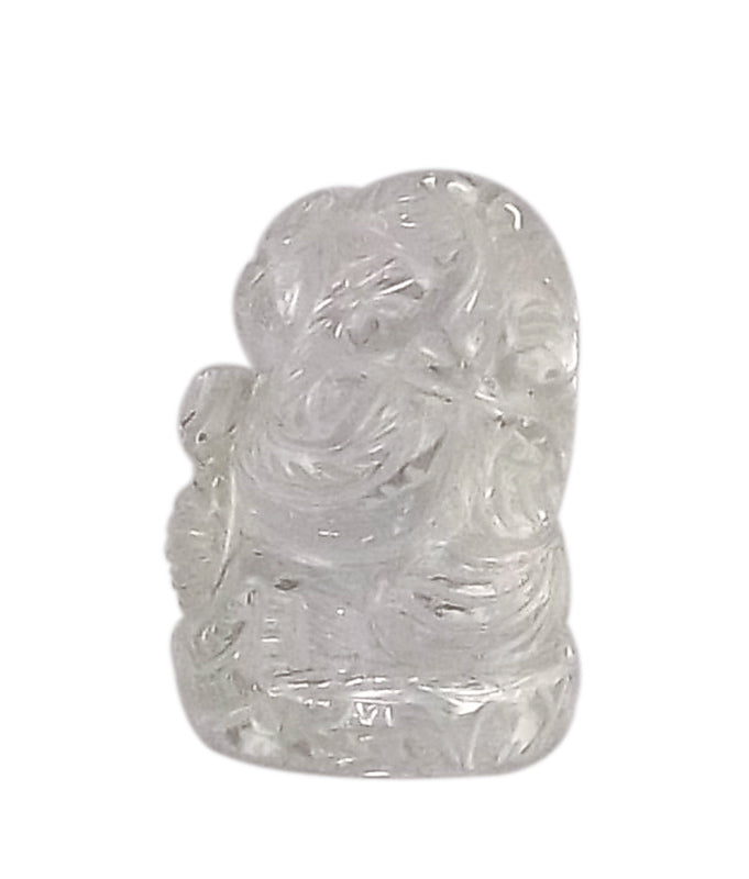 Lord Ganesha - Quartz Crystal Statue 1"