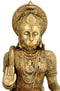 Blessing Hanuman Holding Rosary - Brass Sculpture