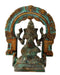Antiquated Brass Ganpati Statue Patina Finish 6.50"