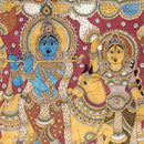 Shri Krishna with Gopis - Kalmakari Painting