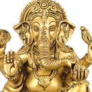 Lord Vighnaharta Ganesha - Brass Sculpture