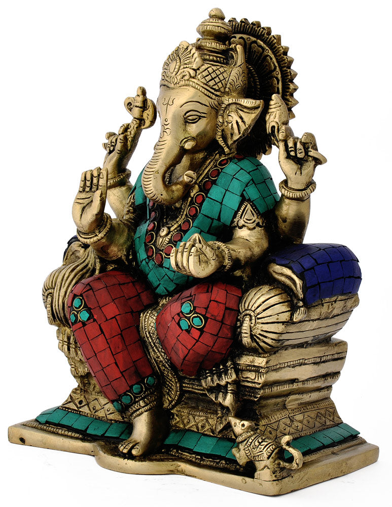 Lord Ganesha Seated on Throne