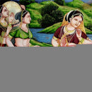 Radha & Krishna Play Holi - Oil Painting