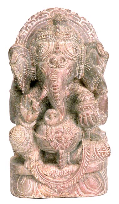Gajanan Ganadhipati - Stone Statue
