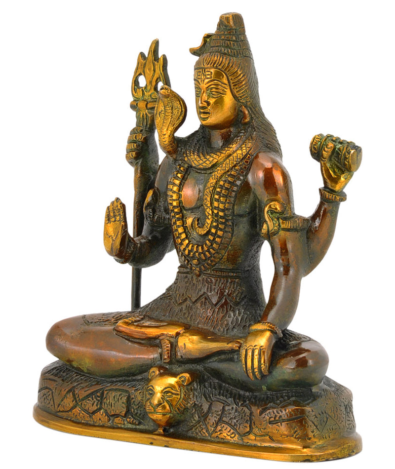 Yogiraj Lord Shiva - Brass Statue