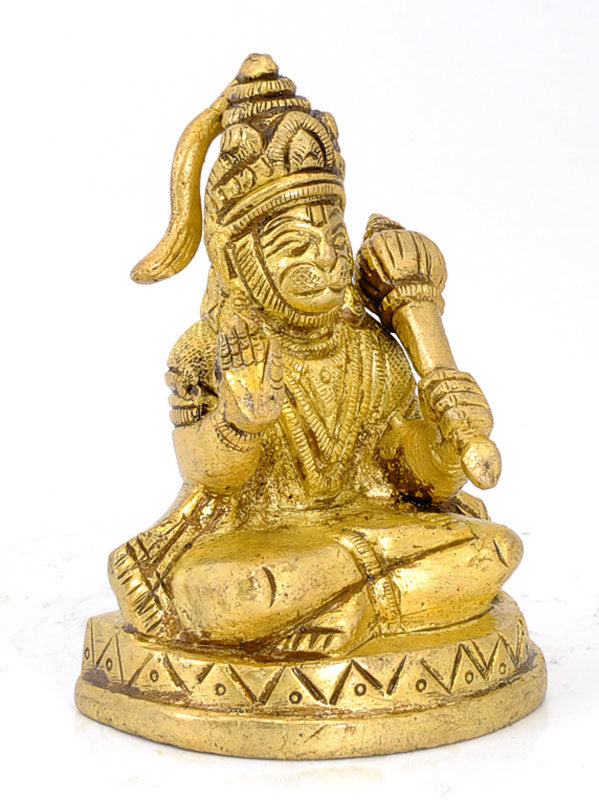 Blessing Hanuman Ji - Brass Figurine