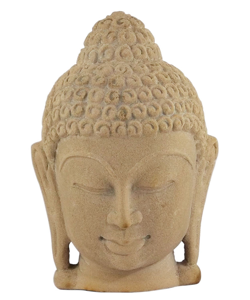 Serene Buddha Head - Stone Staue