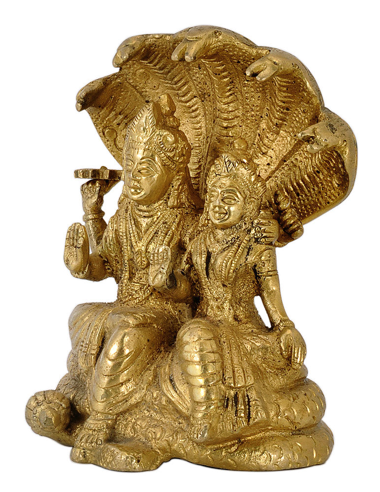 Lakshmi Narayan Seated on Sheshnaag