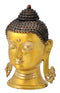 Buddha Head - Brass Statuette