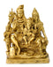 God Shiva Family Brass Sculpture