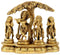 Krishna with Radha and Gopis - Brass Murti