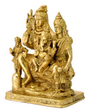 God Shiva Family Brass Sculpture