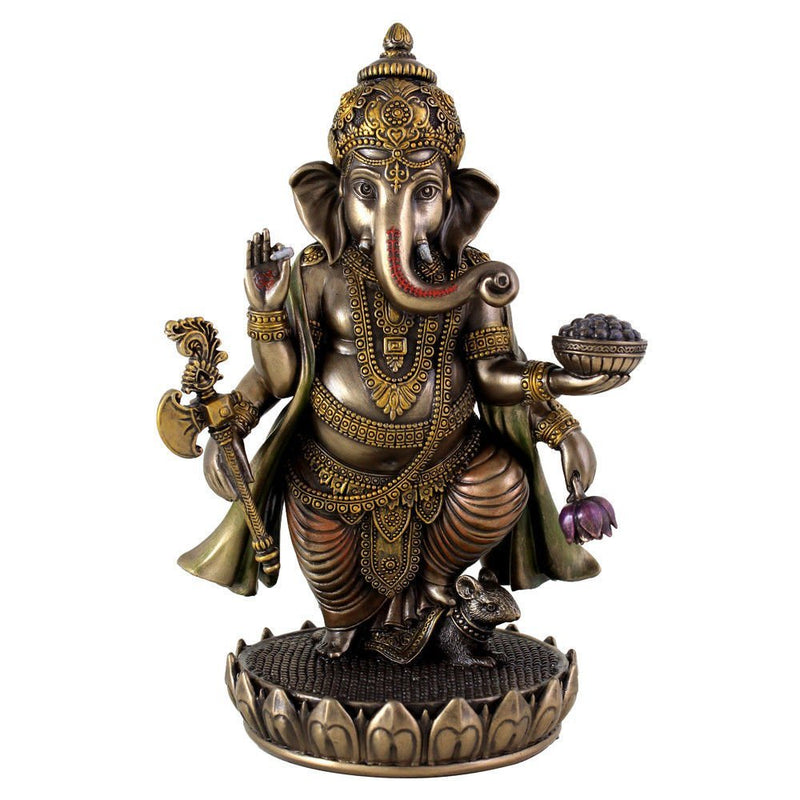 Standing Lord Ganesha Statue in Fine Crafsmanship