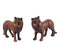 Standing Lion Pair