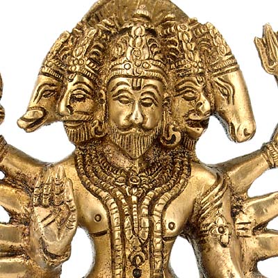 Lord Sankatmochan Hanuman - Brass Statue