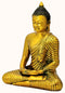 Golden Finish Buddha Meditating Peace Harmony Sculpture