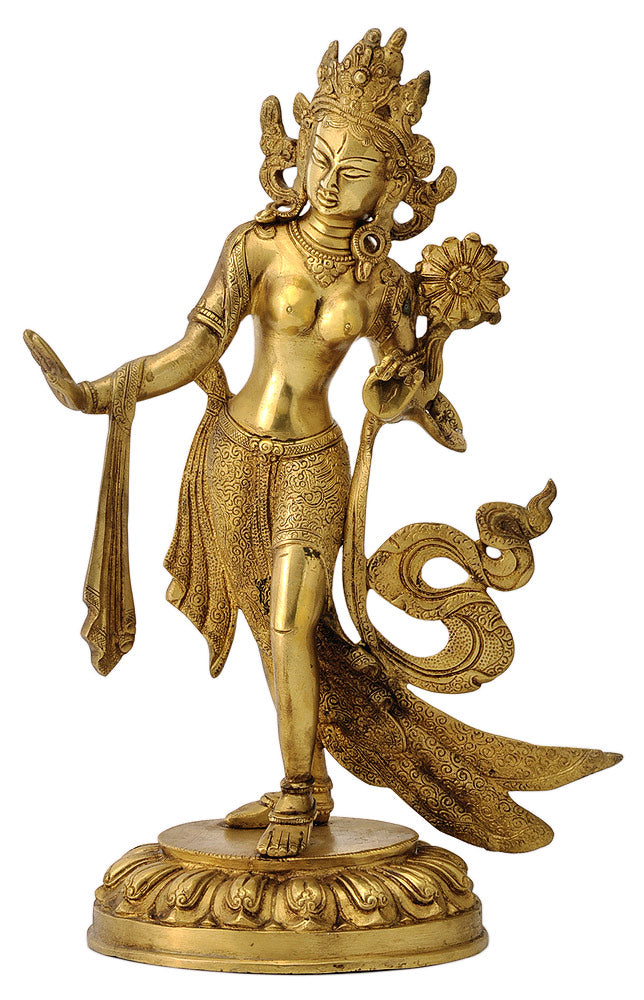The Saviour Goddess Tara - Brass Figurine