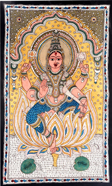 Kalamkari painting of Mother Goddess Lakshmi