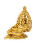 Goddess Gaja Lakshmi Brass Deepam for Temple