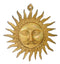 Brass Surya Wall Plaque