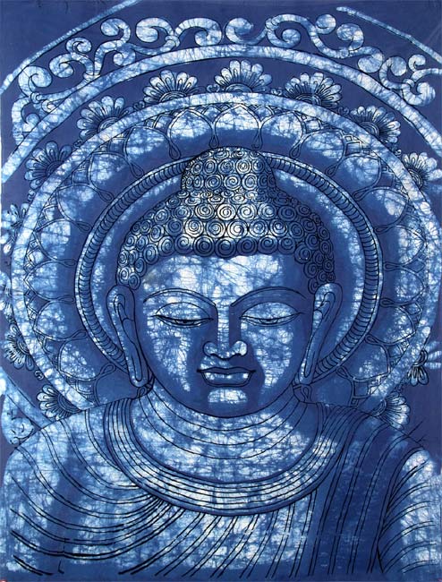 Face Of Buddha-Indian Batik