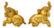 Brass Pair of Miniature Elephant Figurine