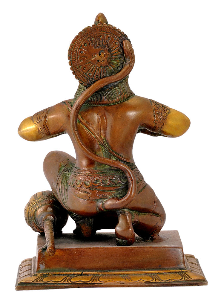 Beloved God Hanuman - Brass Statuette