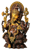 Avighna Lord Ganesha - Brass Sculpture