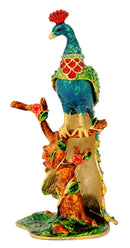 Colorful Metal Peacock Statue for Home Decoration