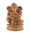 Wooden Lord Ganesha Playing Shenai