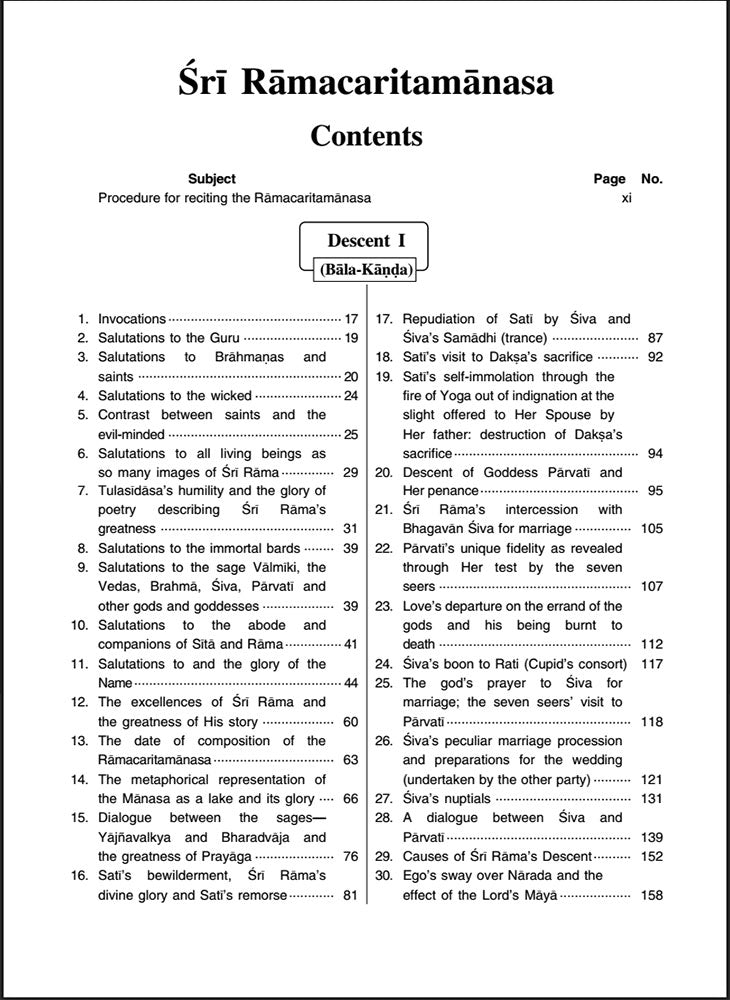 Shri Ramacharitamanasa with Hindi Text and English Translation