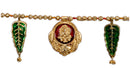 Metal Shubh Laabh Ganesha Toran Door Hanging Puja Decor