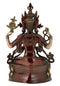 Antiqued Brass Avalokiteshwara Statue 14.50"
