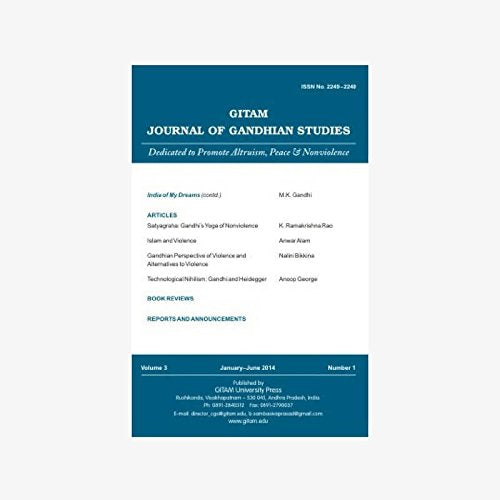 Gitam Journal of Gandhian Studies (Vol. 3, no. 1) [Paperback] B.SambasivaPrasad