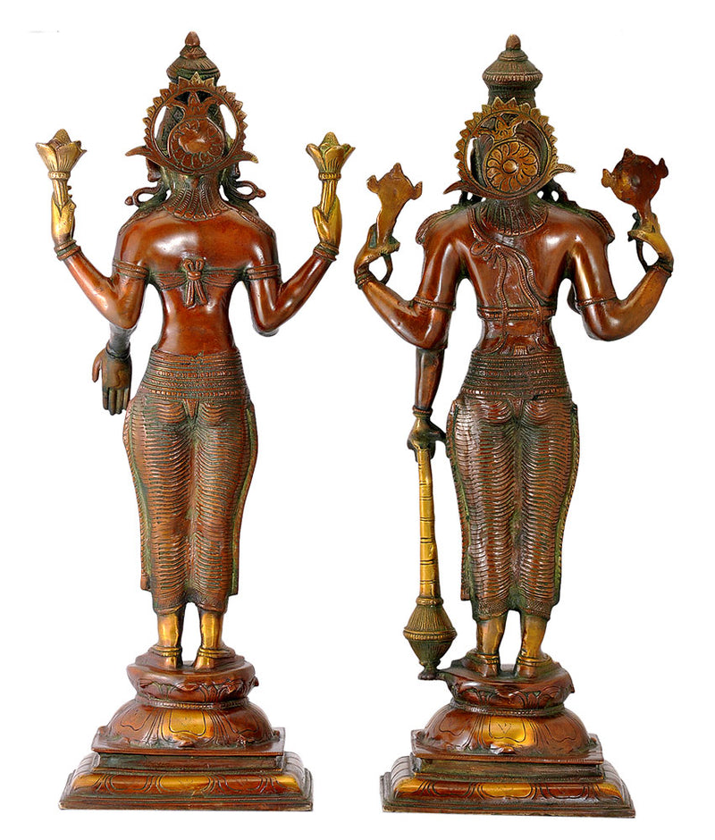 Shri Laxmi Narayan Brass Figurine