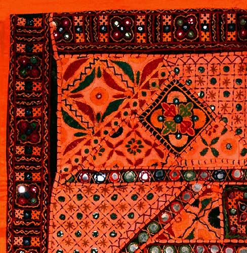 Orange Wonder - Kutchi Tapestry