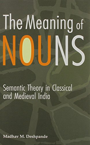 Meaning of Nouns [Hardcover] Deshpande, Madhav M.