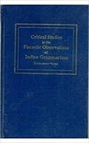 Critical Studies in the Phonetic Observations of Indian Grammarians [Hardcover] Siddheshwar Varma