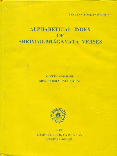 Alphabetical Index of Shrimad-Bhagavata Verses [Hardcover] Bharatiya Vidya Bhavan