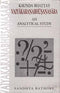 Kaun?d?a Bhat?t?a's Vaiya?karan?abhu?s?an?asa?ra, an analytical study Rathore, Sandhya