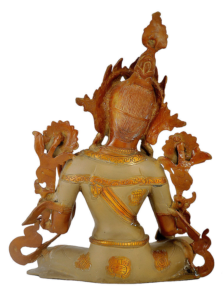 Goddess Tara - Brass Sculpture 15"