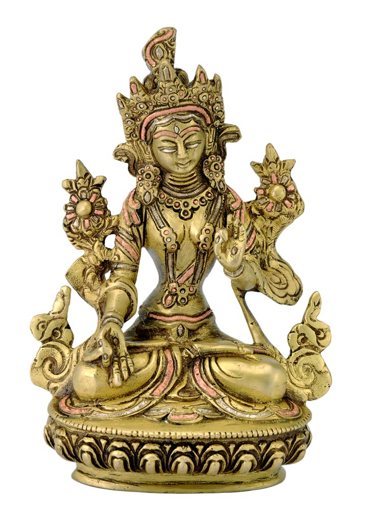 Green Tara Statue 6"