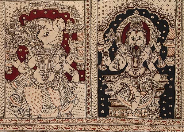 Vishnu Dashavtar - Kalamkari Art Painting