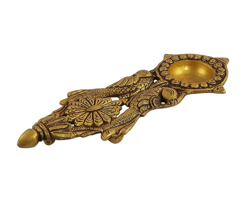 Peacock Arti Diya - Brass Article