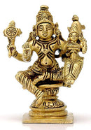 Lord Vishnu with Lakshmi - Brass Statue