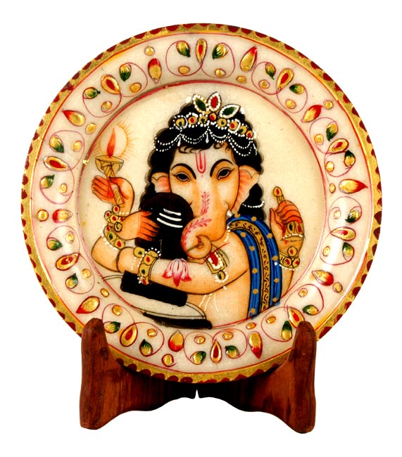 Ganesha Embracing Shiva Linga